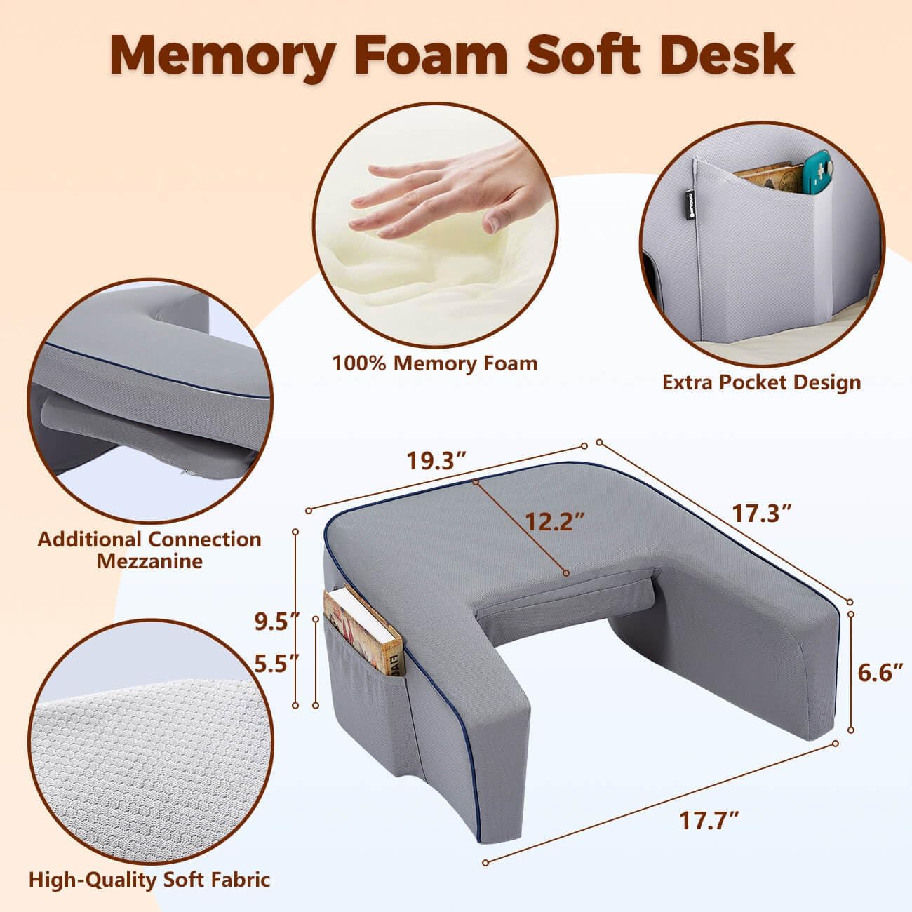 Homelae™ Multifunctional Armrest Pillow