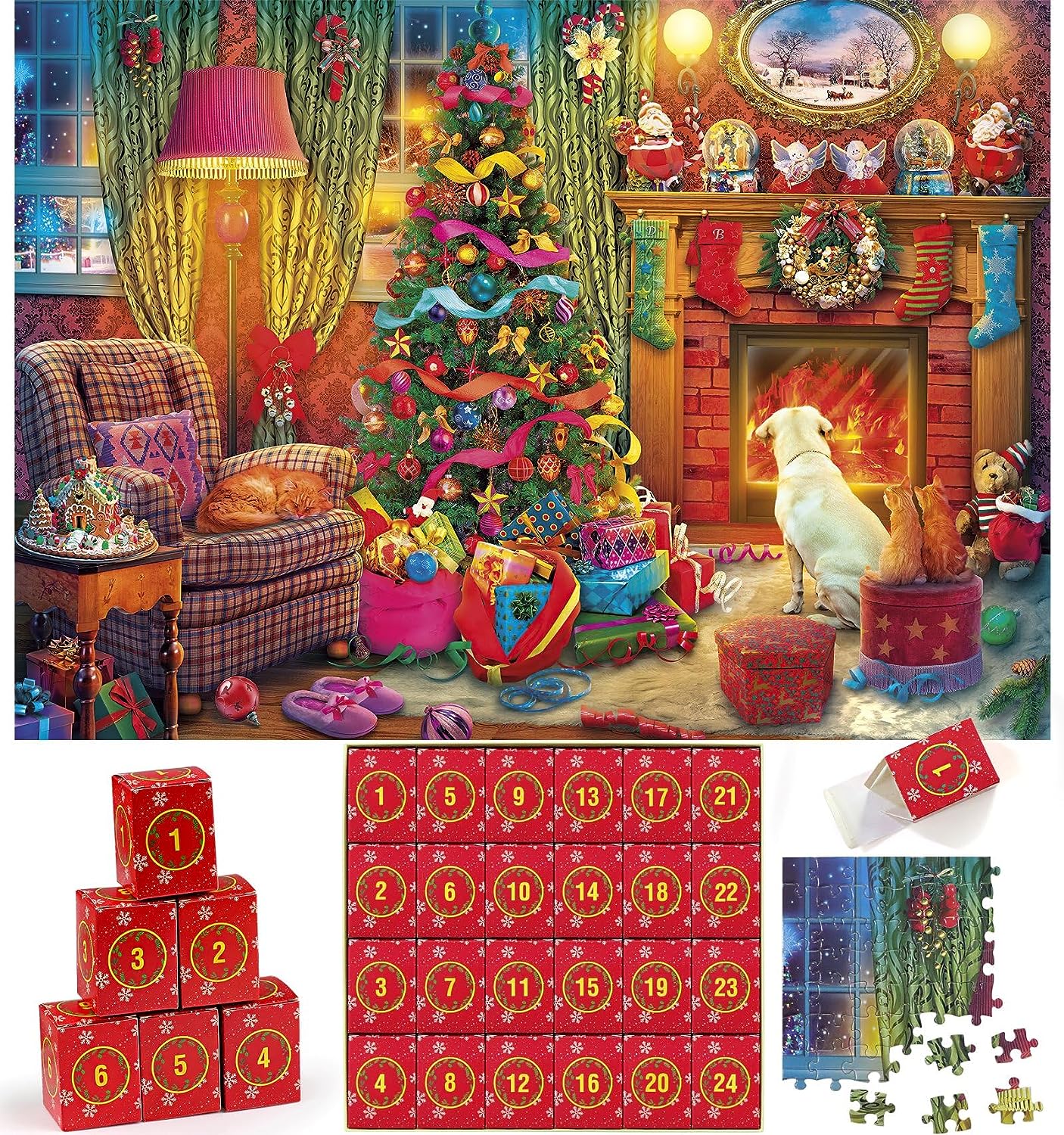 Homelae™ Christmas Advent Calendar Puzzle