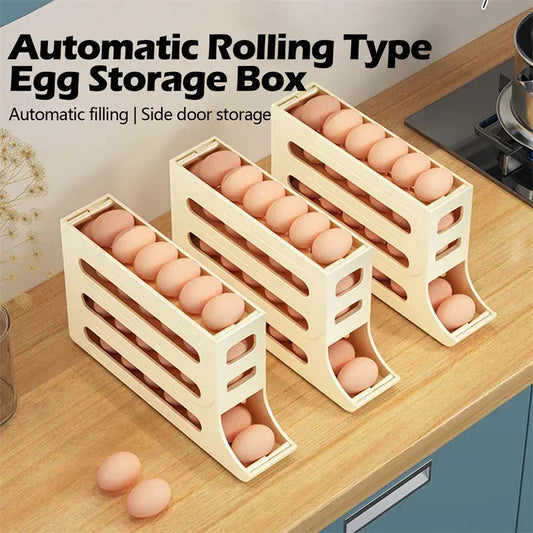 Homelae™ 4-Layer Egg Roller Storage