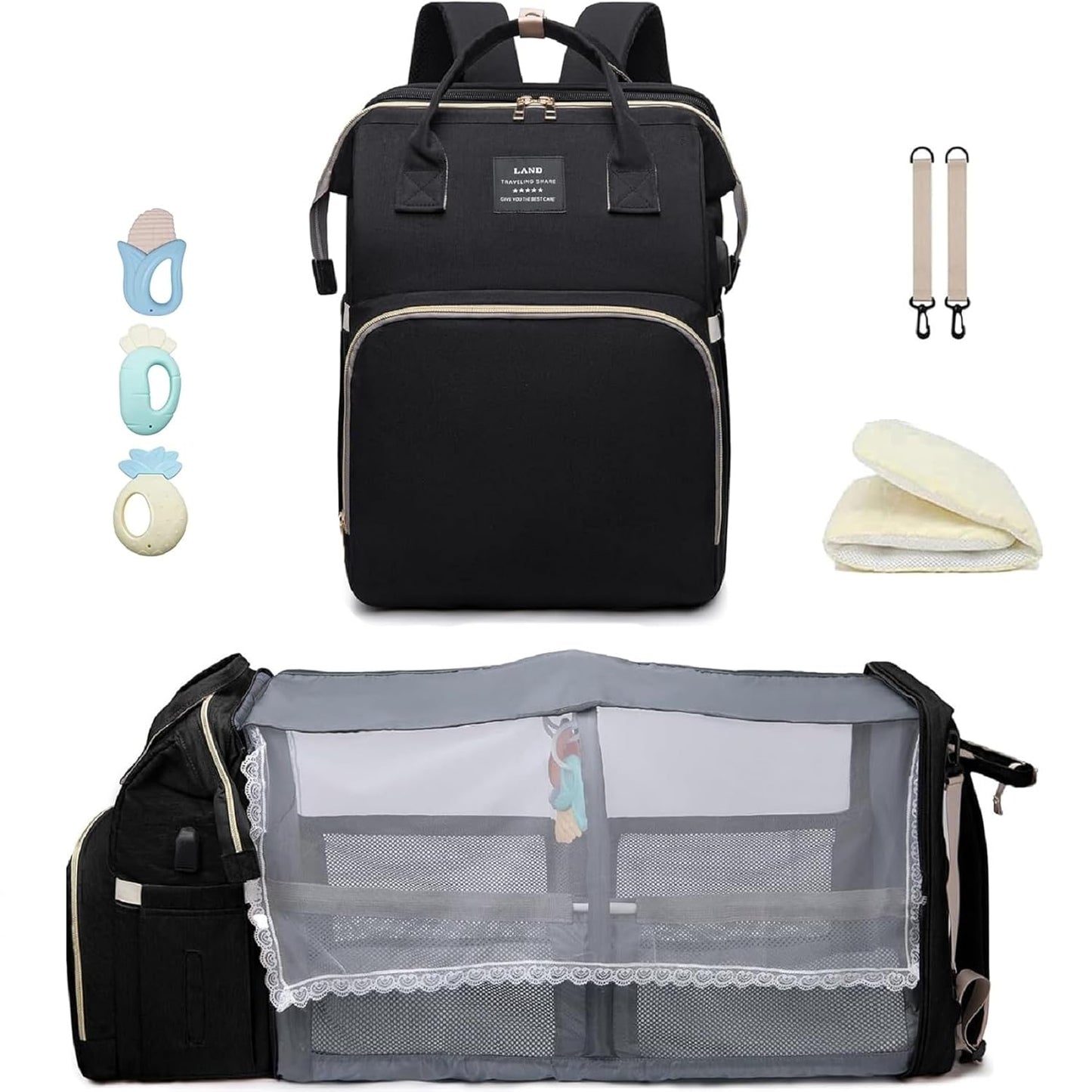 Homelae™ 7-in-1 Diaper Bag Backpack