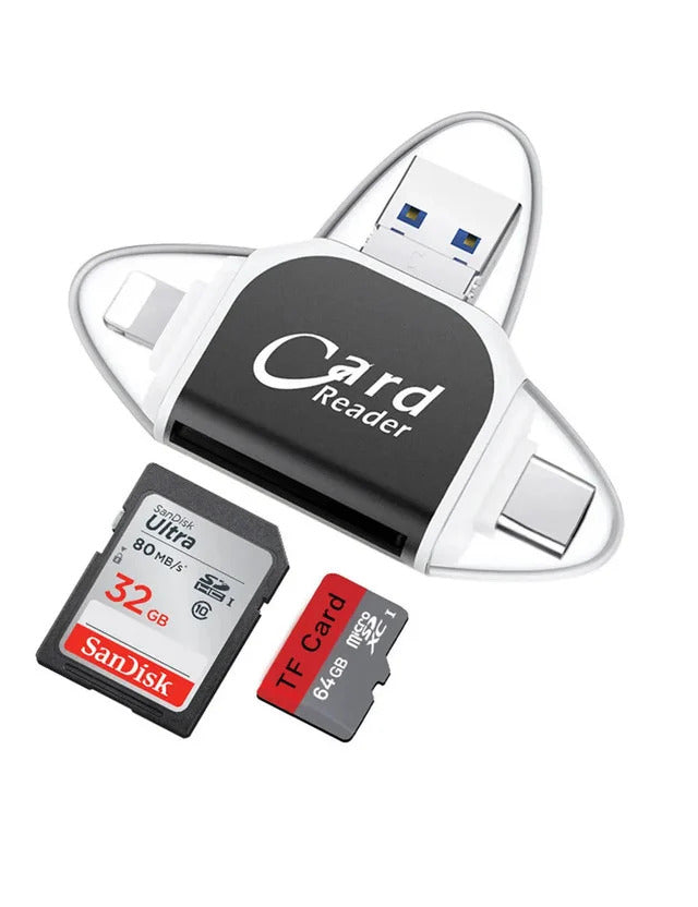 Homelae™ 4-In-1 SD Card Reader