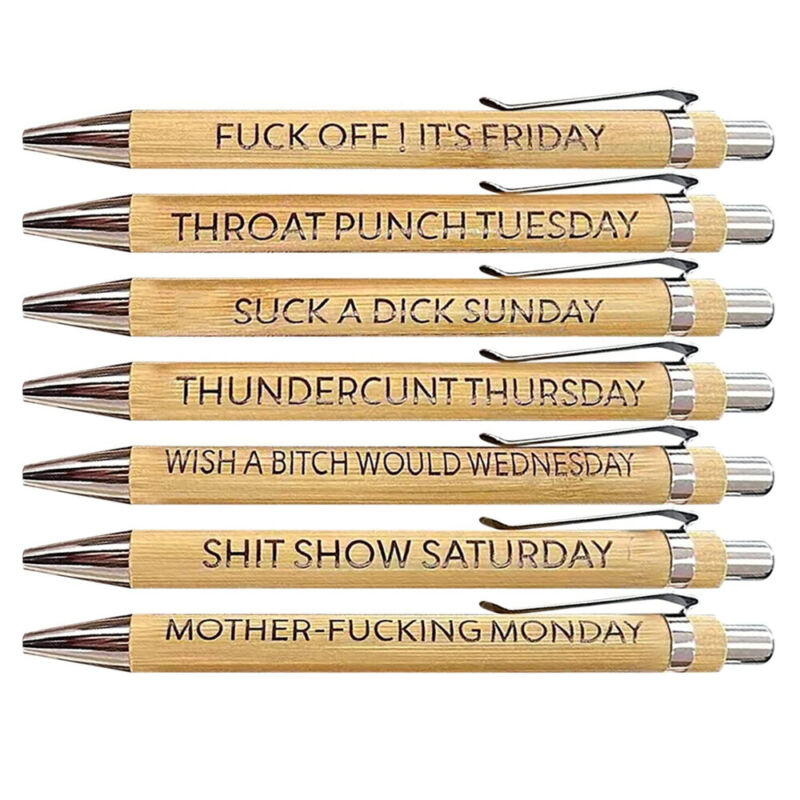 Sassy Weekly Mood Pens (Set Of 7)